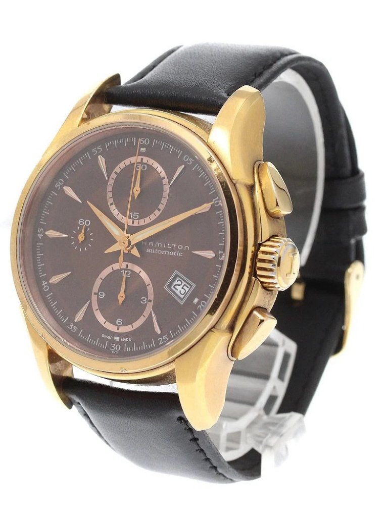 Hamilton Jazz Master H326461 Date Chronograph Brown Dial Automatic Mens942269